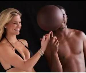 Bar Refaeli et Chris Paul en plein shooting pour la ligne de maillots de bain de Sports Illustrated
