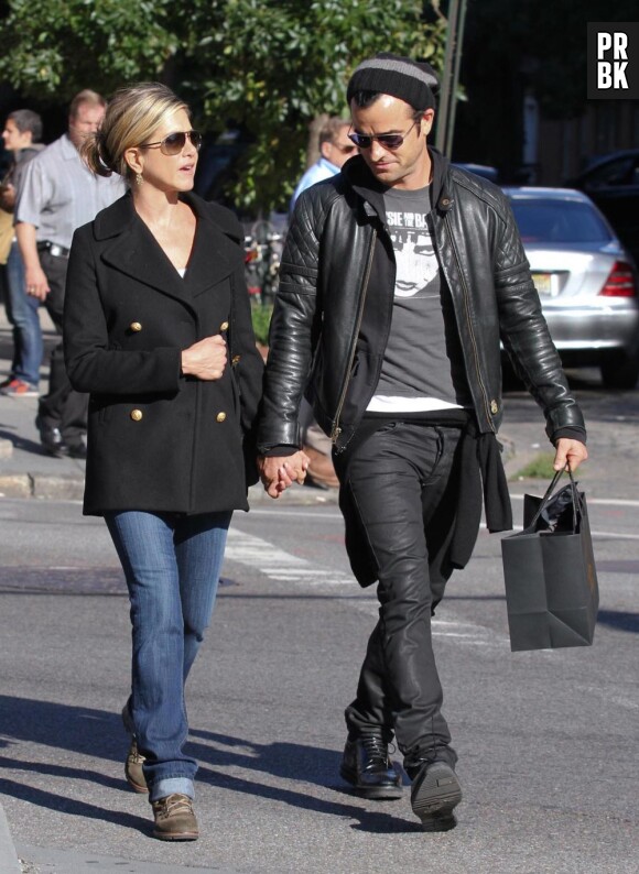 Jennifer Aniston en ballade avec son chéri, Justin Theroux