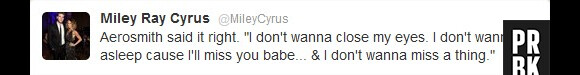 Miley Cyrus déclare sa flamme à Liam Hemsworth
