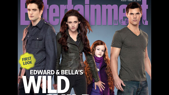 Twilight 5 : Edward, Bella, Jacob et Renesmée à la une ! (PHOTOS)