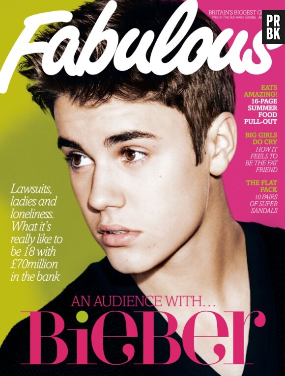 Justin Bieber se confie dans le magazine Fabulous