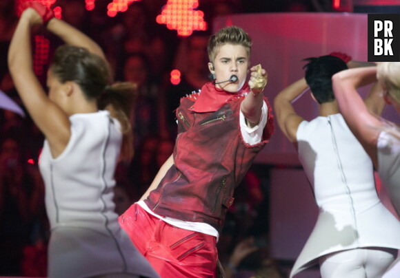 Justin Bieber sur la scène des MuchMusic Awards