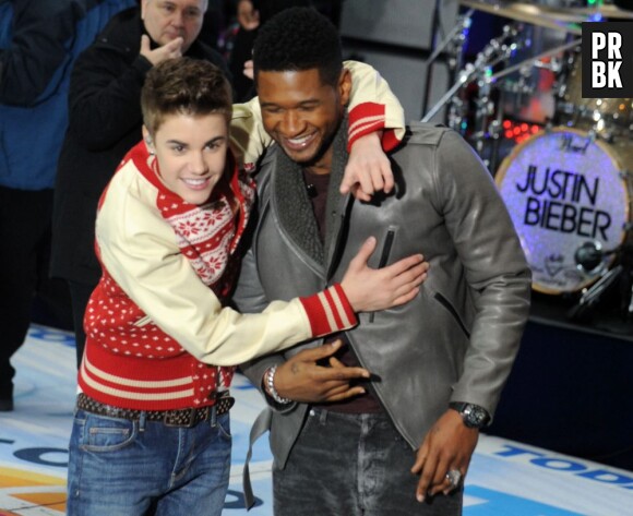Justin Bieber a des super potes, comme ici Usher
