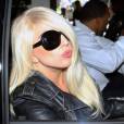 Lady Gaga dans sa voiture