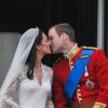 Kate Middleton et le Prince William lors de leur mariage
