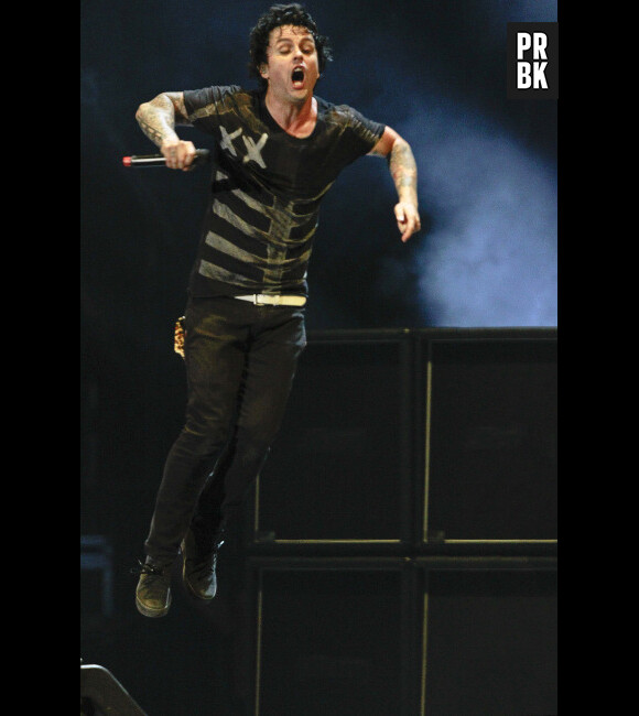 Billie Joe Armstrong de Green Day a toujours autant d'énergie !
