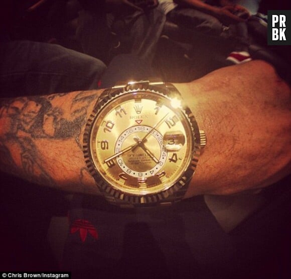 Chris Brown : Sa version masculine de la montre de RiRi