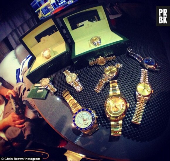 Chris Brown a une collection en or !