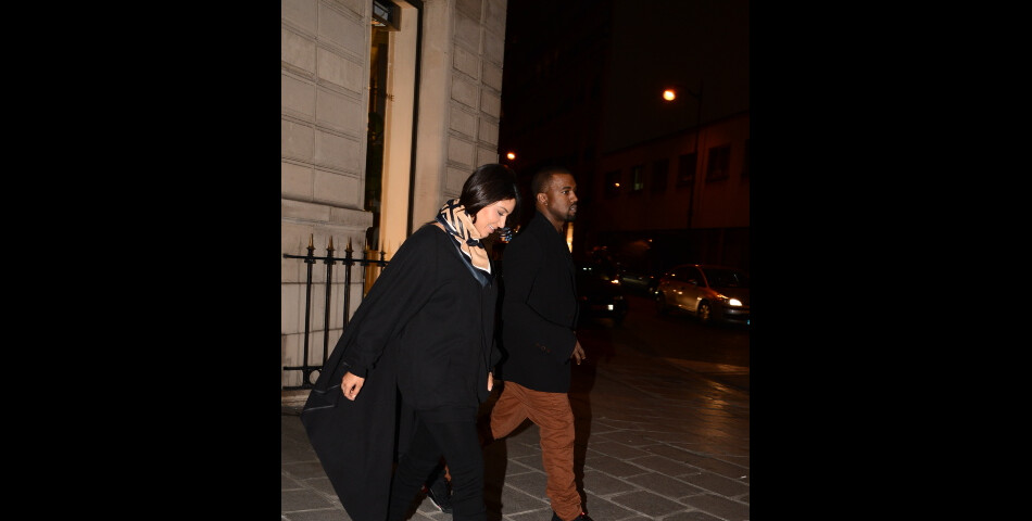 Kim Kardashian et Kanye West à Paris
