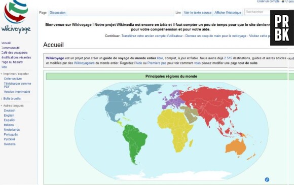 Le guide collaboratif Wikivoyage a été lancé hier.