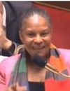 Christiane Taubira, en plein fou-rire à l'Assemblée