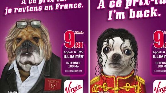 Gérard Depardieu et Michael Jackson : taclés dans des pubs Virgin Mobile