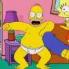 Homer en slip pour le Harlem Shake des Simpson