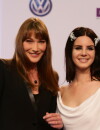 Carla Bruni était avec Lana Del Rey aux Echo Music Awards à Berlin le 21 mars 2013 lors de la mise en examen de Nicolas Sarkozy