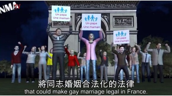 Mariage pour tous : les "anti" caricaturés dans une version animée taïwanaise