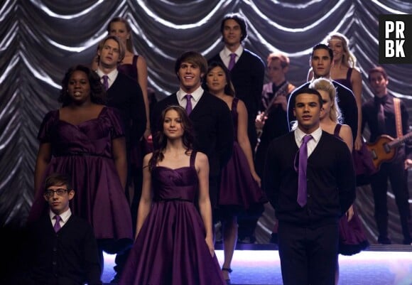 Le violet portera-t-il chance aux personnages de Glee ?