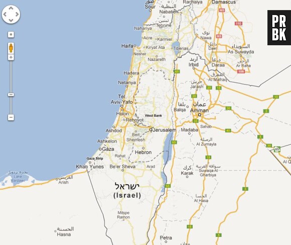 En revanche, pas d'Etat de Palestine sur Google Maps