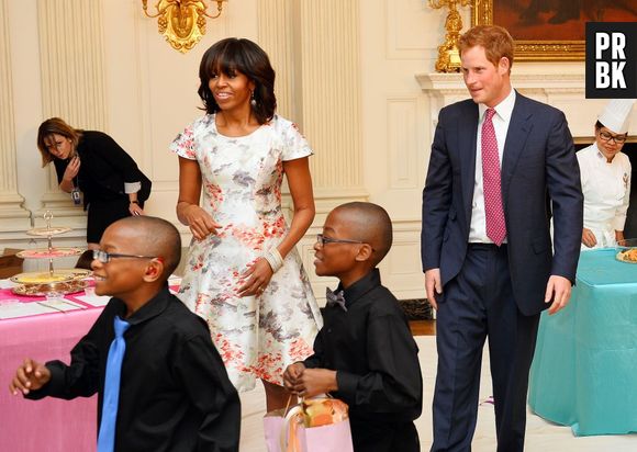 Le Prince Harry rend visite à Michelle Obama à la Maison Blanche, Washington, le 9 mai 2013