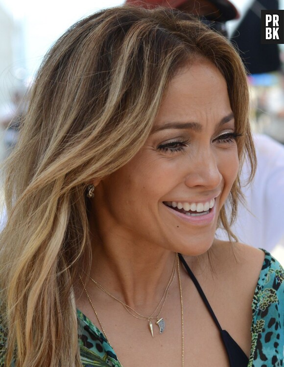 Jennifer Lopez, sur le tournage de son clip 'Live it up' en Floride le 5 mai 2013