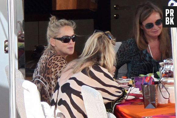 Sharon Stone sans maquillage, lendemain difficile à Cannes 2013 le 23 mai