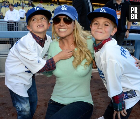 Britney Spears et ses deux enfants Sean Preston et Jayden James.