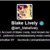 Blake Lively victime d'un faux compte Twitter