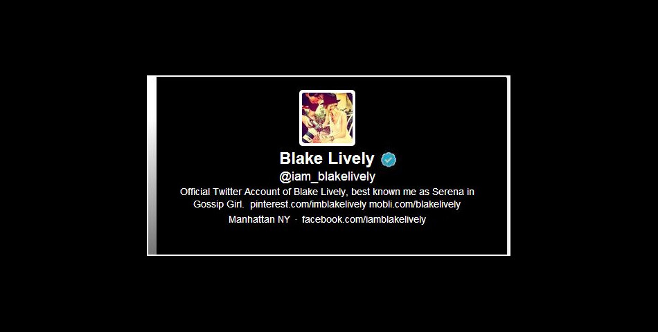 Blake Lively victime d&#039;un faux compte Twitter