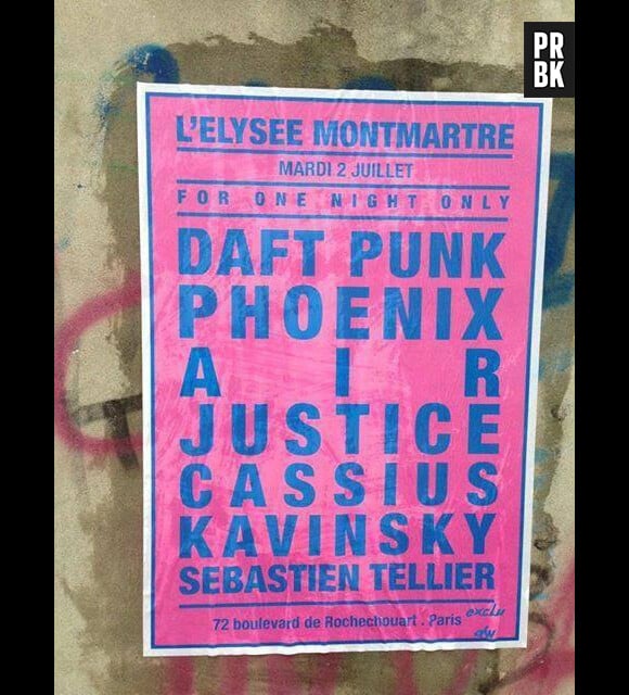 Des fausses affiches de concert plcacardées dans Paris s'attirent les foudres des fans de Daft Punk et Justice