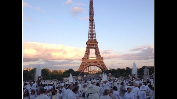 Dîner en blanc de Paris : 11 000 "VIP" ont blanchi le Louvre et le Trocadéro