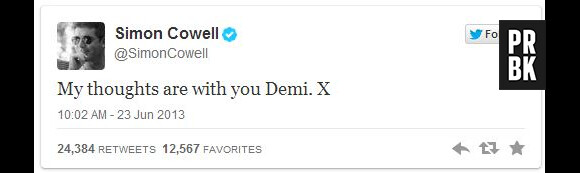 Demi Lovato reçoit le soutien de Simon Cowell, de X Factor USA