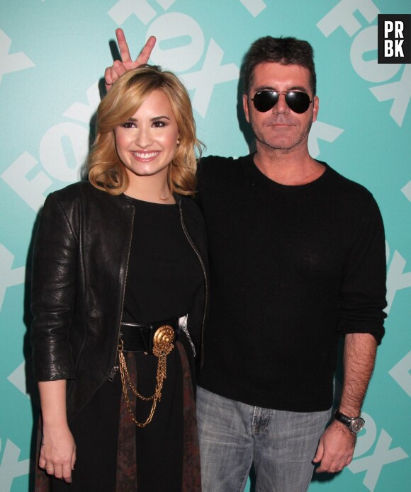 Demi Lovato et Simon Cowell, jurés de X Factor