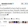 Demi Lovato remercie ses soutiens sur Twitter après la mort de son père