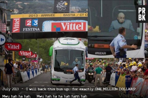 La photo bus Orica du Tour de France 2013 fait l'objet de détournement sur Twitter