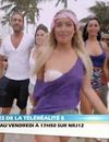 Les Anges de la télé-réalité 5 : Aurélie sur le tournage du clip de leur hymne "Ocean Drive Avenue".