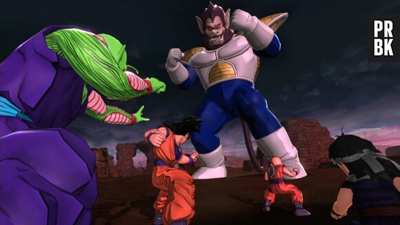 Dragon Ball Z Battle of Z : Son Goku et Petit Coeur contre Vegeta en mode gorille