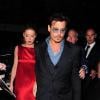 Johnny Depp et Amber Heard, couple glamour à Londres le 21 juillet 2013