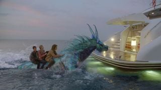 Percy Jackson - La Mer des Monstres : photos exclu avec Logan Lerman et un hippocampe majestueux