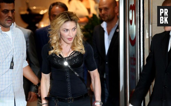 Madonna nous présente un nouveau style à Rome le 21 août 2013