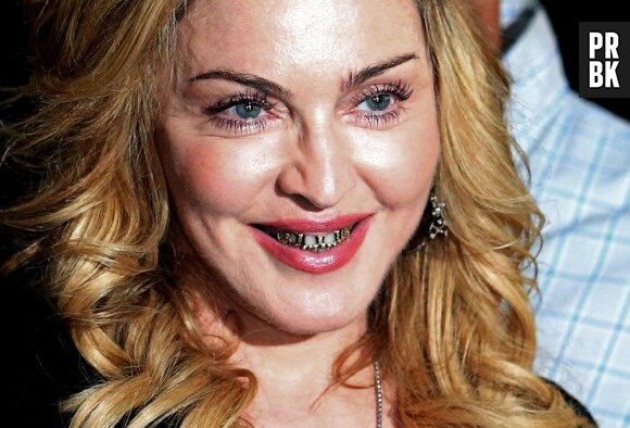 Madonna et son look "Joey Starr" à Rome le 21 août 2013