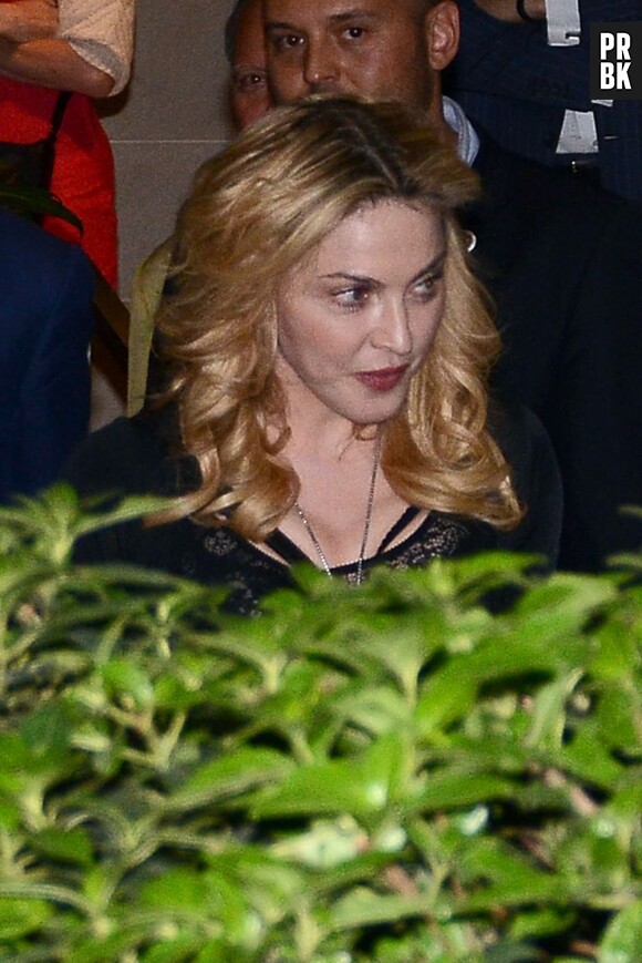 Apparition rapide pour Madonna à Rome le 21 août 2013