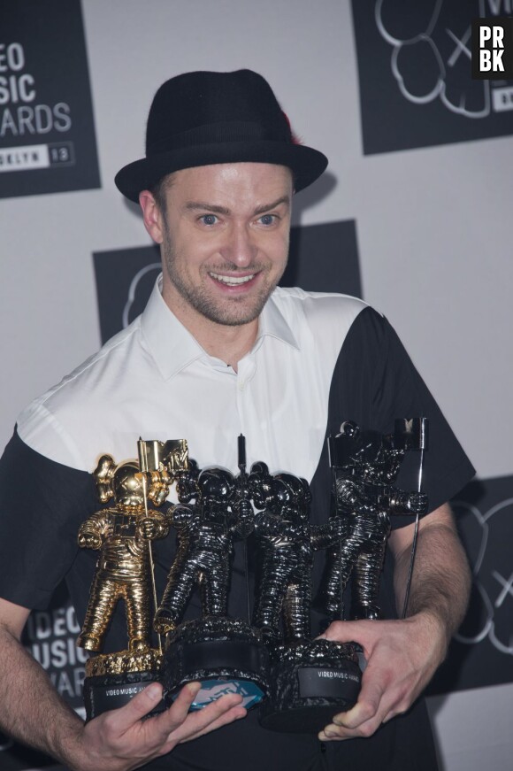 Justin Timberlake remporte 4 trophées aux MTV VMA 2013 le 25 août 2013