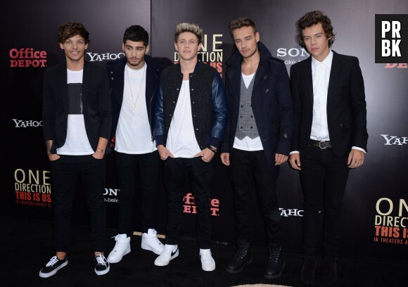 Tenues assorties pour les One Direction à l'avant-première de leur film This is Us à New York le 26 août 2013