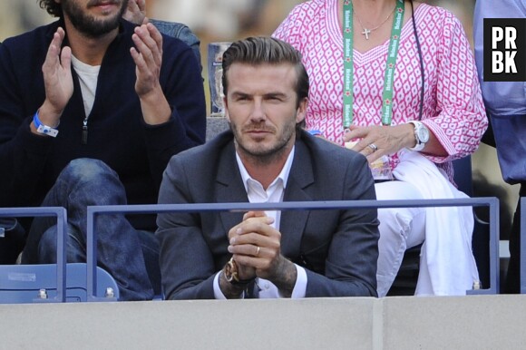 David Beckham venu applaudir Rafael Nadal et Novak Djokovic lors de l'US Open 2013