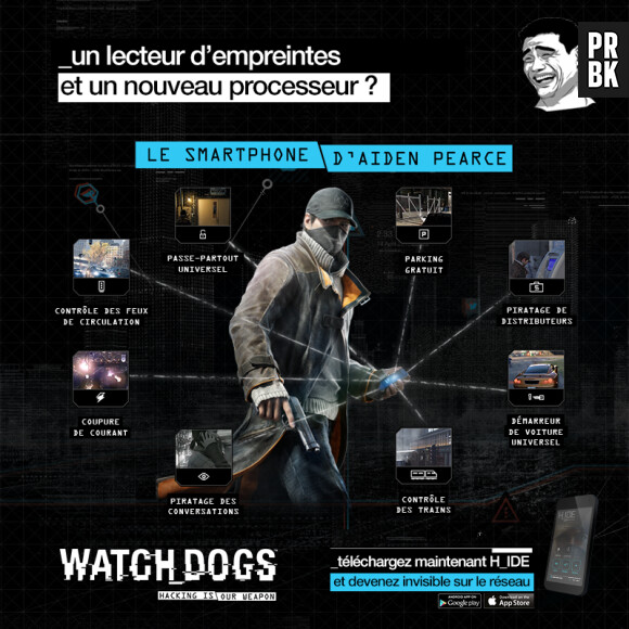 Watch Dogs : le jeu se moque de l'iPhone 5S d'Apple