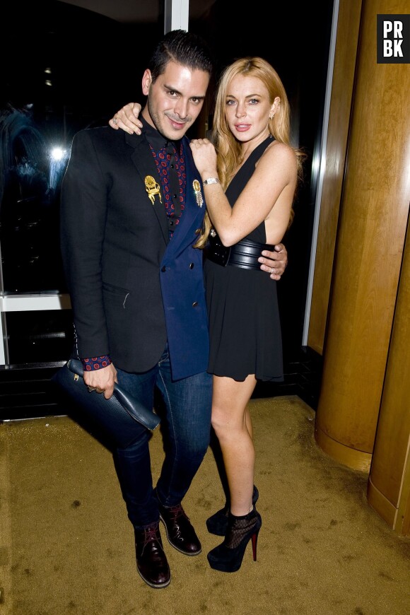 Lindsay Lohan et Markus Molinari collés-serrés, le 11 septembre 2013 à New York