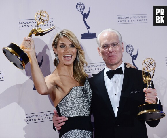 Heidi Klum et Tim Gunn aux Creative Arts Emmy Awards 2013 le 15 septembre 2013