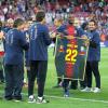 Eric Abidal après son dernier match avec le FC Barcelone, le 6 juin 2013 au Camp Nou