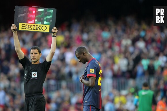 Eric Abidal : dernière entrée au Camp Nou, le 6 juin 2013
