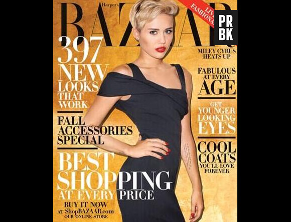 Miley Cyrus en couv' du magazine Harper Bazaar's.