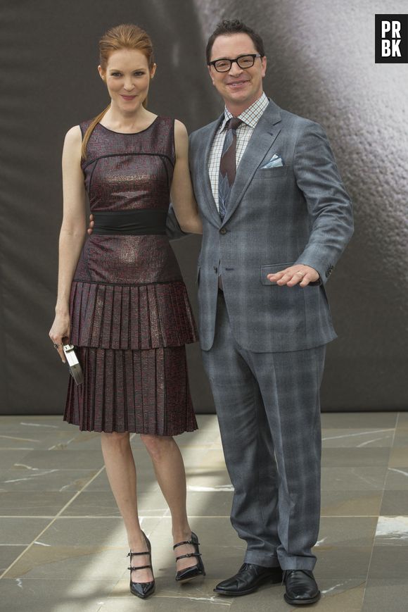 Darby Stanchfield et Joshua Malina lors du Festival de télévision de Monte Carlo en juin 2013